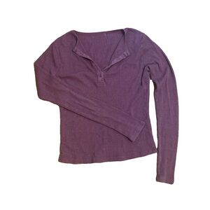 Purple Long Sleeve Women's Top